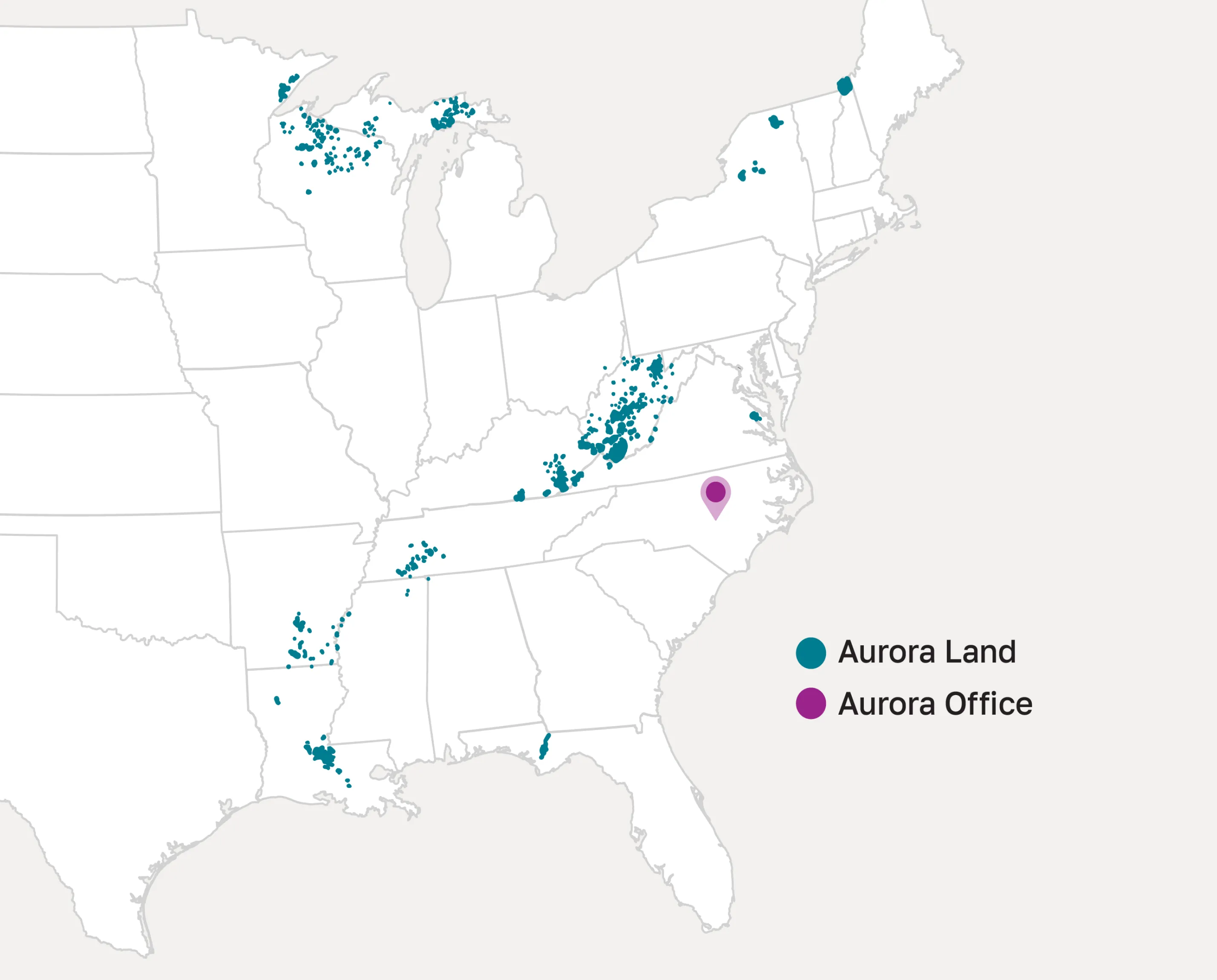Aurora Map - Land and Office